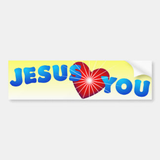 Adesivo Para Carro Jesus ama-o