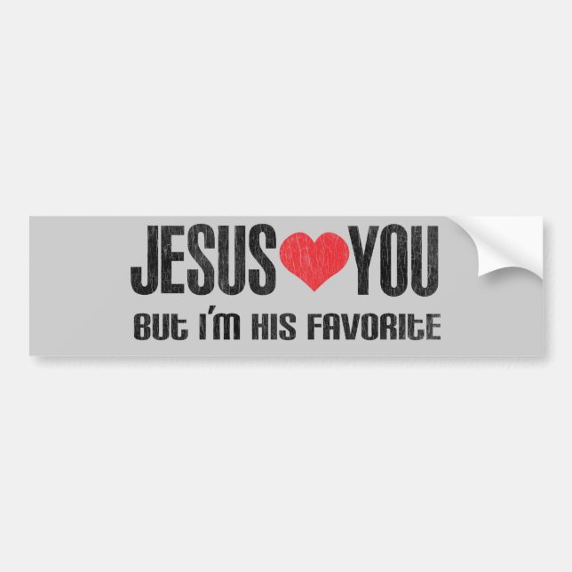Adesivo Para Carro Jesus ama-o (Frente)