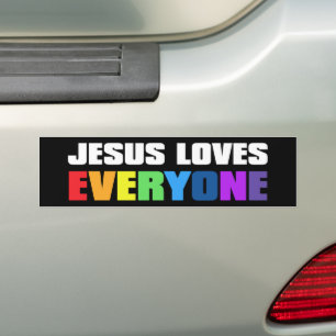 Adesivo Para Carro Jesus ama todos os cristãos LGBTQ