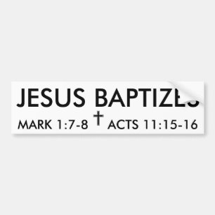 Adesivo Para Carro "JESUS BAPTIZA" o autocolante no vidro traseiro