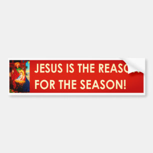 Adesivo Para Carro Jesus é a razão para o Natal da estação