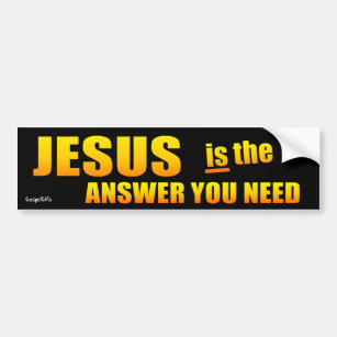 Adesivo Para Carro Jesus é a resposta