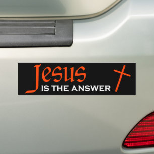 Adesivo Para Carro Jesus é a resposta 