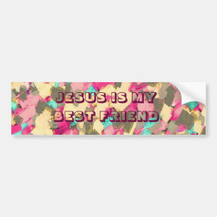 ADESIVO PARA CARRO JESUS É MEU MELHOR AMIGO