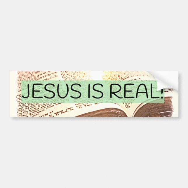 ADESIVO PARA CARRO JESUS É REAL! (Frente)
