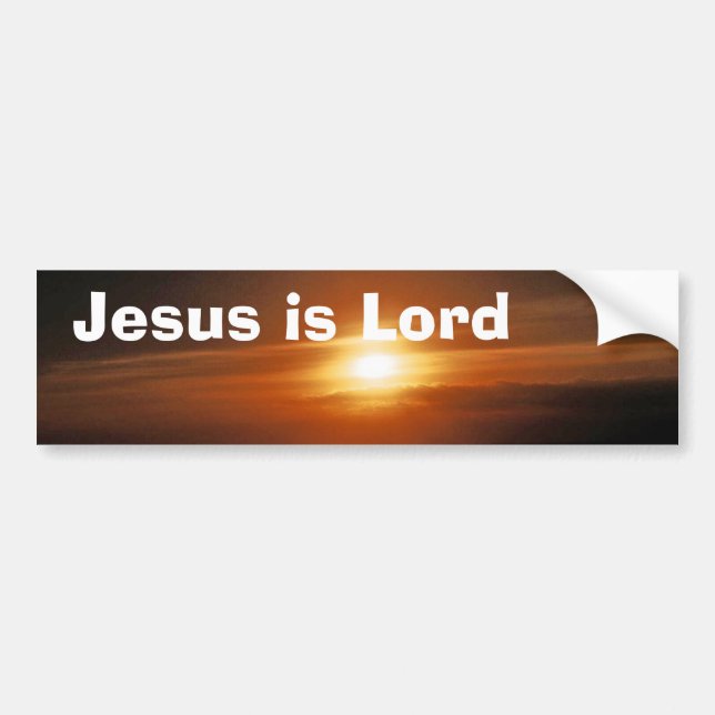 Adesivo Para Carro Jesus é senhor (Frente)