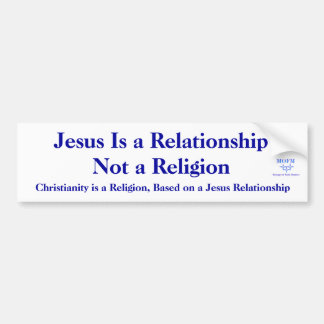 Adesivo Para Carro Jesus é um RelationshipNot um a religião…