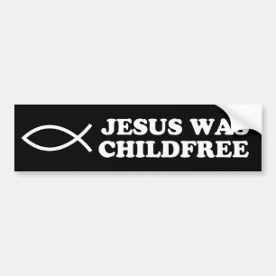 Adesivo Para Carro Jesus era Childfree