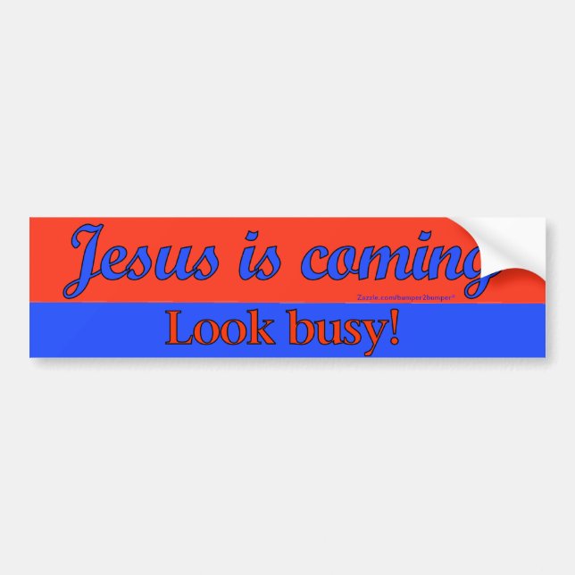 Adesivo Para Carro Jesus está vindo (Frente)