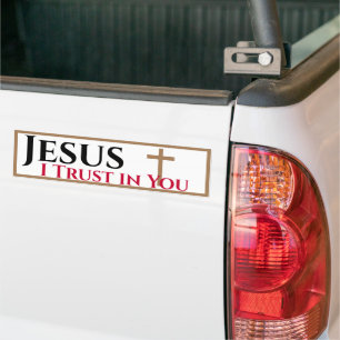 Adesivo Para Carro Jesus, eu confio em você