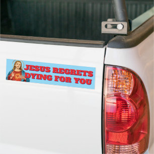 ADESIVO PARA CARRO JESUS LAMENTA MORRER POR VOCÊ