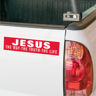 ADESIVO PARA CARRO JESUS O CAMINHO A VERDADE A VIDA 