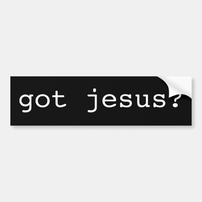 Adesivo Para Carro jesus obtido? (Frente)