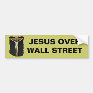 ADESIVO PARA CARRO JESUS OVER WALL STREET