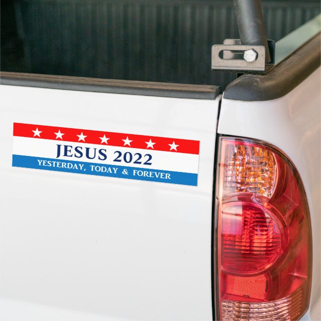 Adesivo Para Carro Jesus para Presidente Todos os Anos (No caminhão)