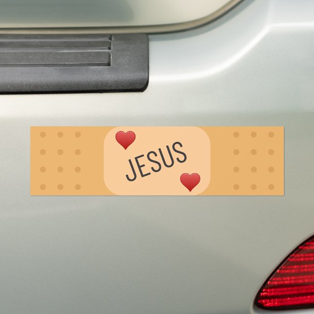 Adesivo Para Carro Jesus Patch/bandaid, Jesus cura feridas (Criador carregado)
