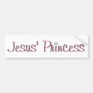 Adesivo Para Carro Jesus Princesa-cor-de-rosa