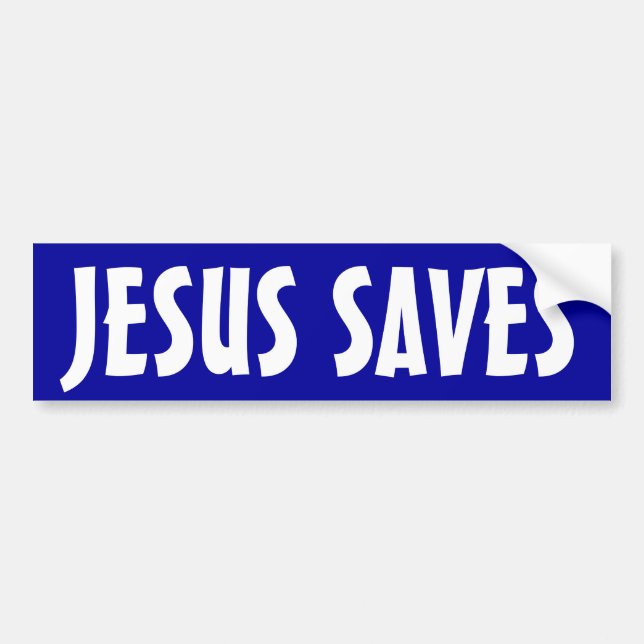Adesivo Para Carro Jesus salvar (Frente)