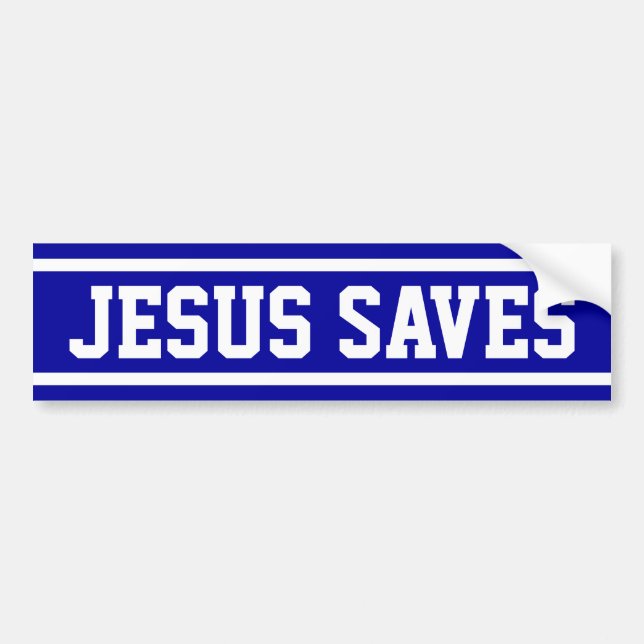 Adesivo Para Carro Jesus salvar (Frente)