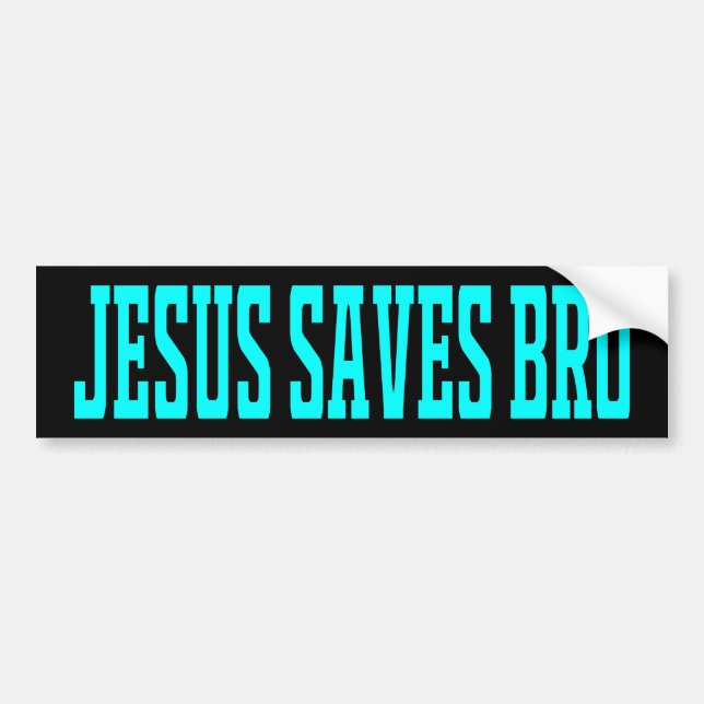 Adesivo Para Carro Jesus saves brother Jesus Christian religious (Frente)