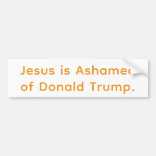 Adesivo Para Carro Jesus tem Vergonha de Trump Hankamer Artjunkhaus F