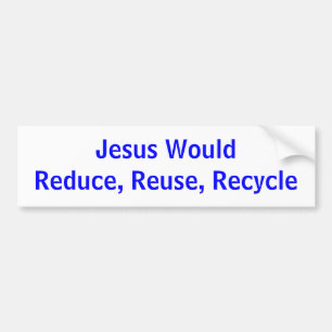 Adesivo Para Carro Jesus WouldReduce, reusar, reciclar