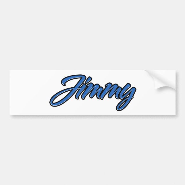 Adesivo Para Carro Jimmy Name blue Aufkleber Sticker Autoaufkleber (Frente)