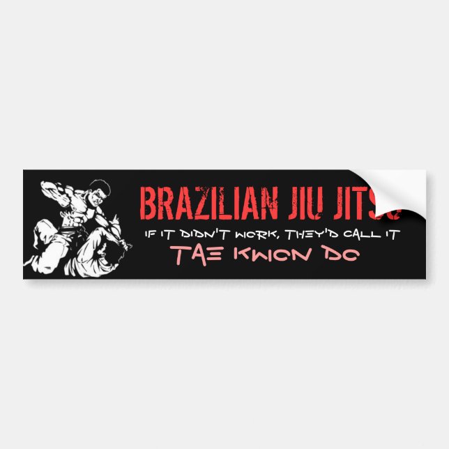 ADESIVO PARA CARRO JIU BRASILEIRO JITSU (Frente)