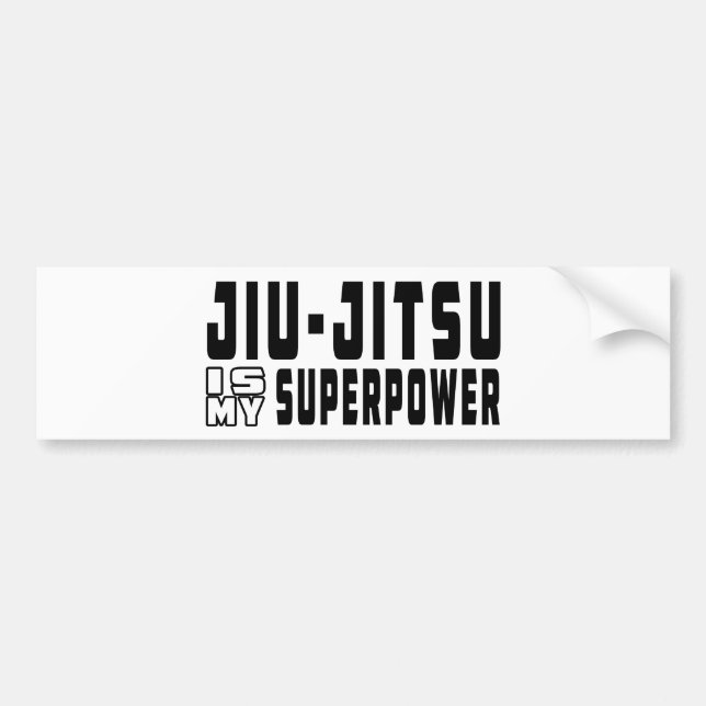 Adesivo Para Carro Jiu-Jitsu é minha superpotência (Frente)