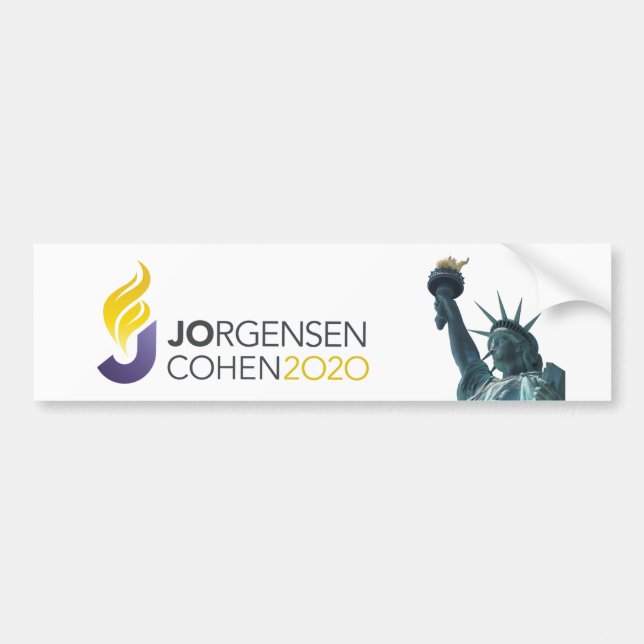 Adesivo Para Carro Jo Jorgensen para o Presidente Bumper Sticker (Frente)