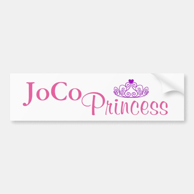 Adesivo Para Carro JoCo Princesa em branco (Frente)