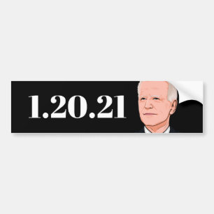 ADESIVO PARA CARRO JOE BIDEN: 1.20.21 BUMPER STICKER