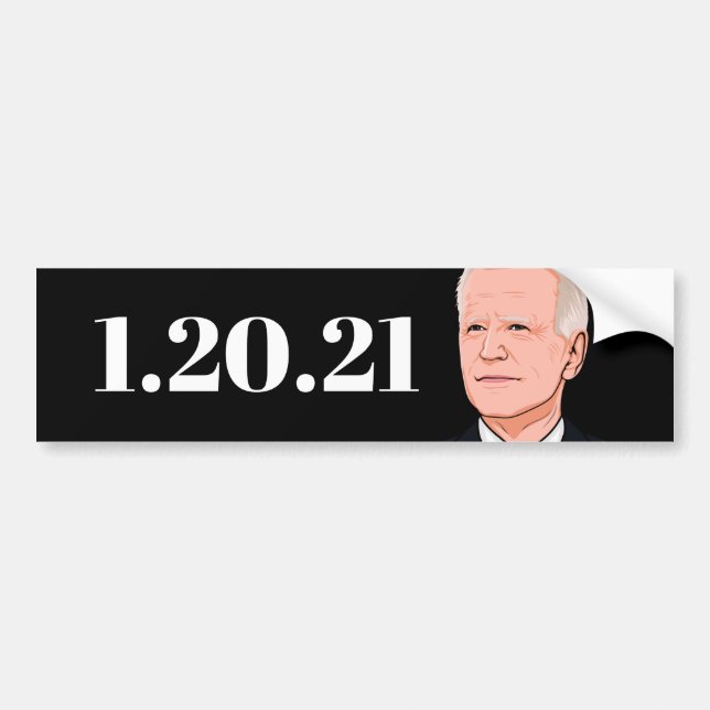 ADESIVO PARA CARRO JOE BIDEN: 1.20.21 BUMPER STICKER (Frente)