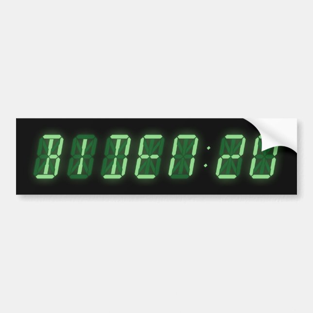 Adesivo Para Carro Joe Biden 2020 Digital Clock (Frente)