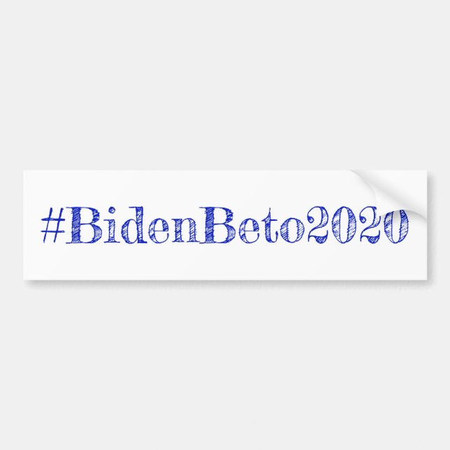 Adesivo Para Carro Joe Biden e Beto O'Rouke em 2020 (Frente)