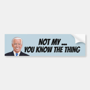 ADESIVO PARA CARRO JOE BIDEN NÃO MEU PRESIDENTE COISA BATALHADORA