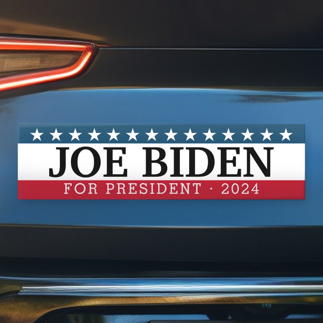 Adesivo Para Carro Joe Biden para Presidente - Design tradicional 202 (Joe Biden Bumper Sticker)