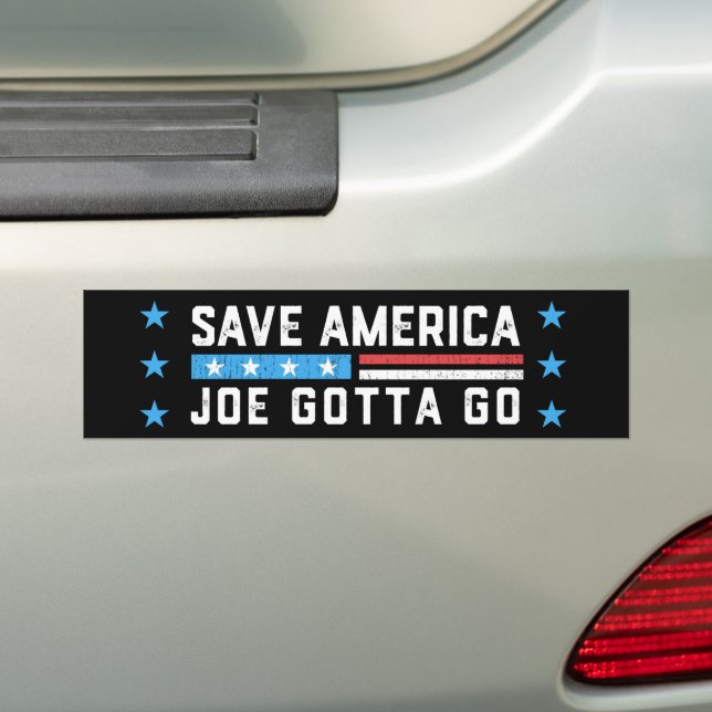 Adesivo Para Carro Joe Gotta Go FJB Salve a América Anti-Biden (No carro)