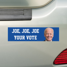 Adesivo Para Carro Joe, Joe, seu voto