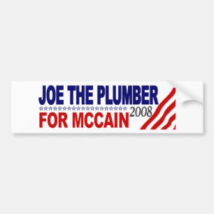 Adesivo Para Carro Joe o canalizador para McCain