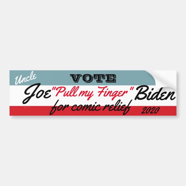 Adesivo Para Carro Joe "puxe meu dedo" Biden (Frente)