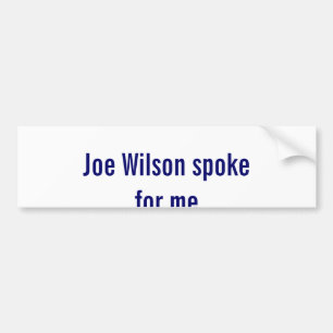 Adesivo Para Carro Joe Wilson fala para mim