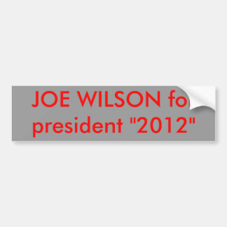 Adesivo Para Carro JOE WILSON para o presidente "2012 "