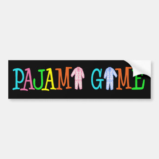 Adesivo Para Carro Jogo do pijama