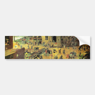 Adesivo Para Carro Jogos Infantis de Pieter Bruegel - 1560