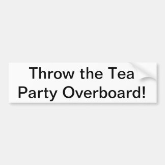 Adesivo Para Carro Jogue o tea party ao mar