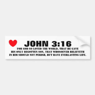 ADESIVO PARA CARRO JOHN 3 16