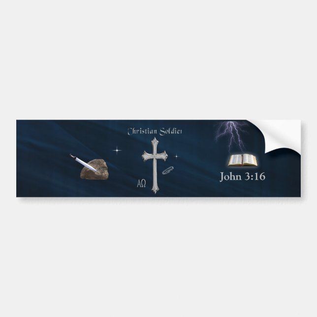 Adesivo Para Carro John 3:16 (Frente)