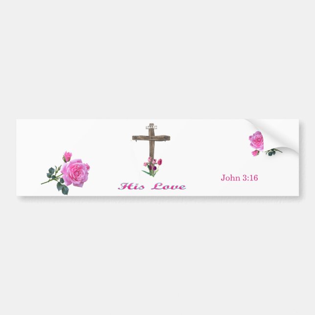 Adesivo Para Carro John 3:16 (Frente)