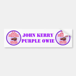 ADESIVO PARA CARRO JOHN KERRY PURPLE OWIE